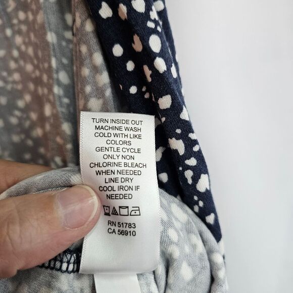 Maurices 24/7 Blue Polka Dot Sleeveless Romper Size XS - Picture 14 of 14